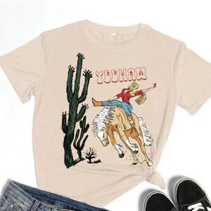Western Yee Haw Graphic Tee NWT